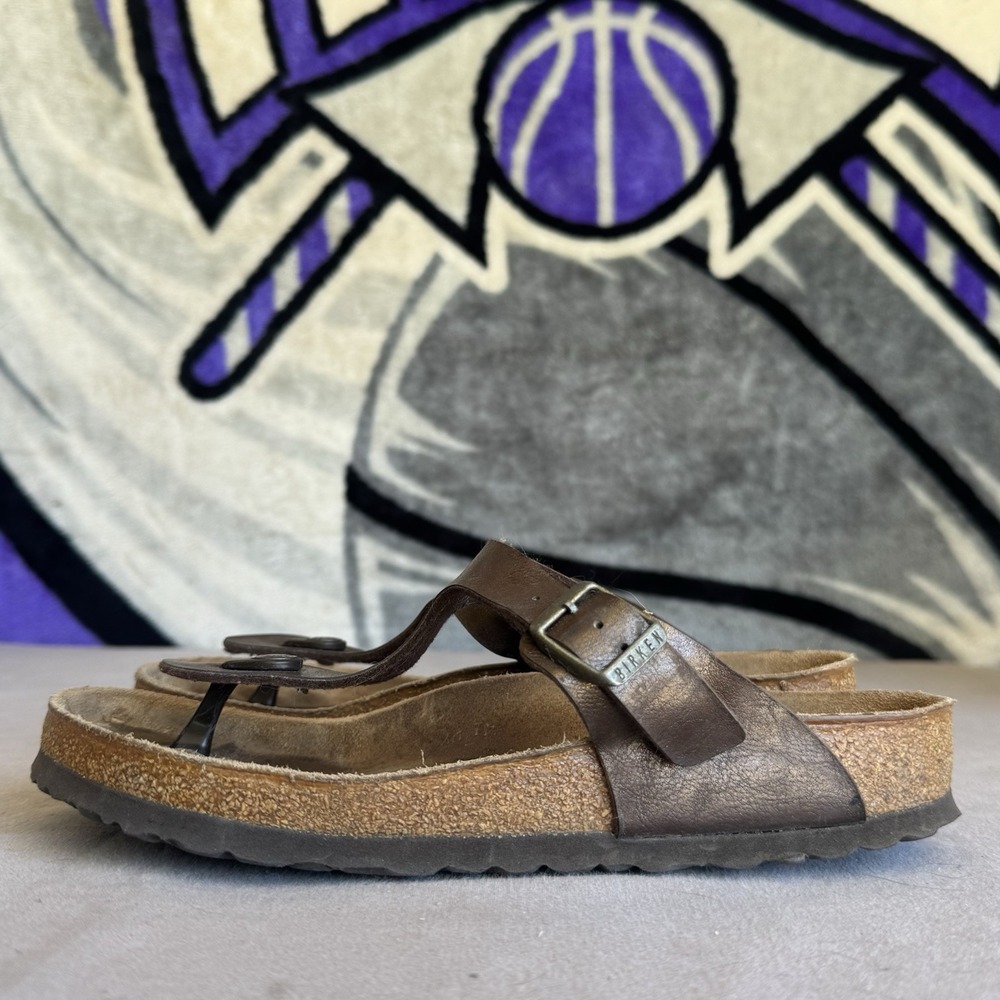 Size 39/W8 - Birkenstock Gizeh Birko-Flor Womens Comfort Casual Sandals